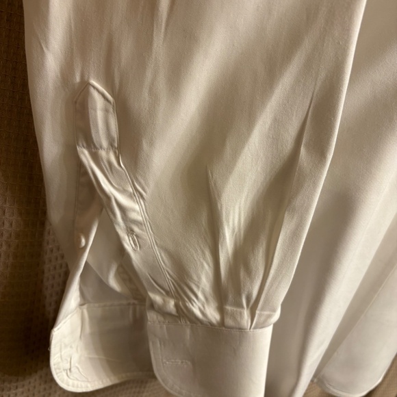 Share  Strafford Executive Pinpoint Oxford 100% Cotton White Shirt Men's 16-34 - Picture 2 of 6